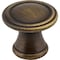 Jeffrey Alexander 1-3/16" Diameter Antique Brushed Satin Brass Cordova Cabinet Knob Z110-ABSB - alternate 1